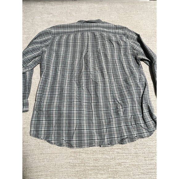 Carhartt Shirt Men’s Large Green Plaid Flannel  Long Sleeve Button Down - Picture 11 of 12